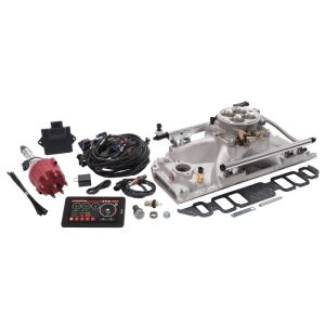 Edelbrock 35860 Pro Flo 4 EFI System Seq Port BBC Rect Port 9.8 Deck 775 Max HP 60lb/hr Satin Finish