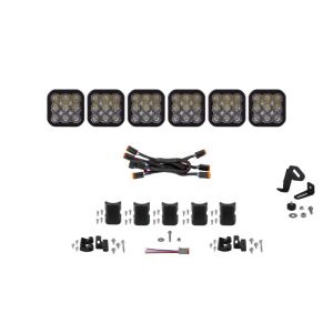 Diode Dynamics DD7256 SS5 Pro Universal CrossLink 6-Pod Lightbar - White Driving