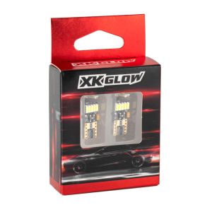 XKGLOW XK-T10-A XK Glow Amber T10 194 Error Free Ultra Bright LED Bulb 2pc Set w/ Built-in Canbus