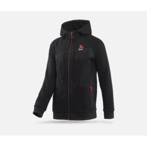 Akrapovic Mens Corpo Zip Hoodie Black - Large