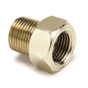 AutoMeter 2263 FITTING, ADAPTER, 3/8" NPT MALE, BRASS, FOR MECH. TEMP. GAUGE