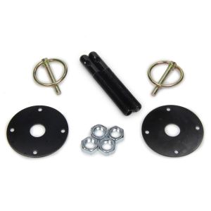 FIVESTAR FIV10001-34033-B Hood Pin Kit  3/8in Alum Black 2-pack