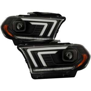 SPYDER 5088284 Projector Headlights - Sequential LED Turn Signal - Black
