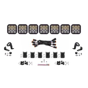 Diode Dynamics DD7212 SS5 Sport Universal CrossLink 7-Pod Lightbar - White Driving