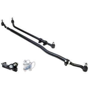 RockJock RJ-442100-101 JL/JT Currectlync Steering System Forged Drag Link 42mm Tie Rod Tube w/Stabilizer Brackets