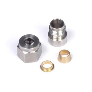 Haltech HT-010812 1/4in Stainless Steel Weld-On Kit w/Nut & Ferrule
