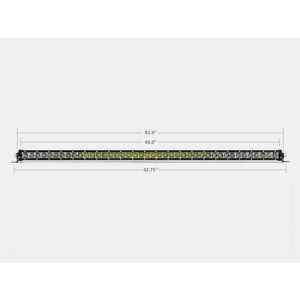 Cali Raised LED CR2316 Cali Raised 42 Slim Single Row Led Bar Amber