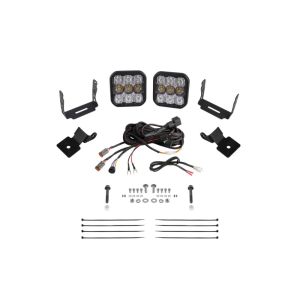 Diode Dynamics DD7850 14-18 Polaris RZR XP Stage Series SS5 A-Pillar Pod Kit - Sport White Combo
