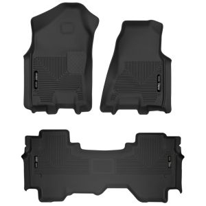 Husky Liners 53698 19-24 Dodge Ram 1500 X-Act Front + 2nd Seat Floor Liner Set - Black
