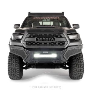 Go Rhino 343891T 16-21 Tacoma Element Front Bumper w/ Power Actuated Hide-away Light Bar Mount Tex Black