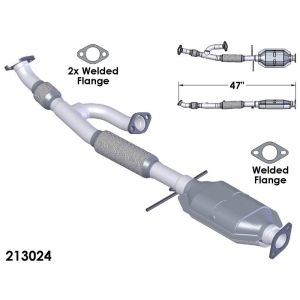 OEM Industries 213024 CATALYTIC CONVERTER AND PIPE ASSEMBLY