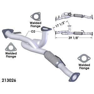 OEM Industries 213026 CATALYTIC CONVERTER AND PIPE ASSEMBLY