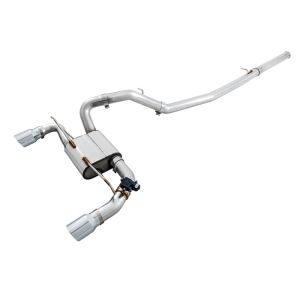 AWE Tuning 3025-32024 Ford Focus RS SwitchPath Cat-back Exhaust - Chrome Silver Tips
