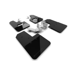 Rally Armor MF85-RB-PL-MBK Black Mud Flap/Metallic Black Logo