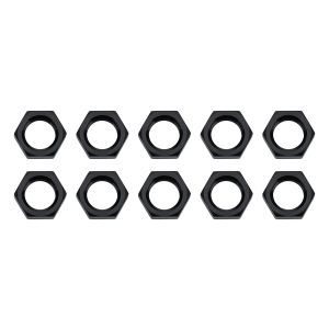 ALLSTAR PERFORMANCE ALL50098-10 Bulkhead Nuts Black -3 Black 10pk