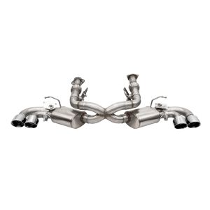 CORSA Performance 21103 Corsa 20-24 Corvette C8 3in Valved Cat-Back 4.5in Pol Quad Tips Fits Factory Perf Exhaust DeletesAFM