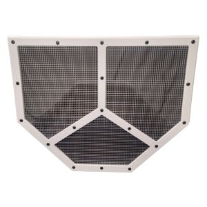 DOMINATOR RACE PRODUCTS DOM551-WH Shaker Screen Radiator Mod White