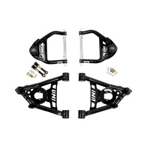 UMI Performance 403133-B 64-72 GM A-Body Tubular Upper & Lower Front A-Arm Kit - Black