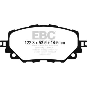 EBC Brakes DP22263 Greenstuff 2000 Series Sport Brake Pads