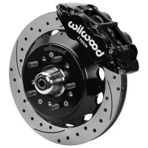 Wilwood 140-17088-D Forged 6 Piston Superlite Caliper, GT 48 Vane Spec37 Drilled & Slotted Rotor - 12.88x1.25