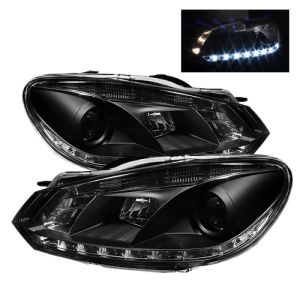 SPYDER 5012111 Projector Headlights - DRL - Black