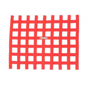 RACEQUIP RQP721015 Ribbon Window Net Red Non-SFI
