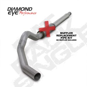 Diamond Eye Performance K5344A-RP Diamond Eye KIT 5in CB MFLR RPLCMENT PIPE SGL AL: 03-07 FORD 6.0L F250/F350