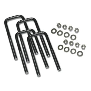 Superlift 10544 U-Bolt 4 Pack 9/16x2-1/2x14 Square w/ Hardware