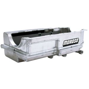 Moroso 21597 Donovan 700/DRC2/Merlin Big Block (w/Three Pick Ups & 2 Piece Seal) Dry Sump Aluminum Oil Pan
