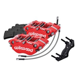 Wilwood 140-16676-R 69-83 Porsche 911 Rear Dynapro Caliper Kit 3in MT - Red