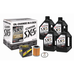 Maxima 90-469013-CA SXS Can-Am Oil Change Kit 5W-40 Full-Synthetic Maverick X3