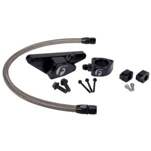 Fleece Performance 03-07 Manual Transmission Cummins Coolant Bypass Kit w/ SS Braided Line