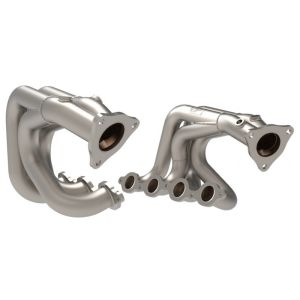 aFe Power 48-34148-T Twisted Steel 1-7/8 IN to 2-3/4 IN 304 Stainless Headers w/ Titanium Coat Finish