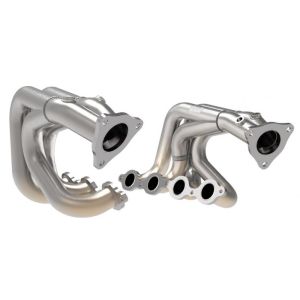 aFe Power 48-34148 Twisted Steel 1-7/8 IN to 2-3/4 IN 304 Stainless Headers w/ Raw Finish