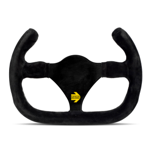 MOD 27 Cut Steering Whel Black Suede Cut