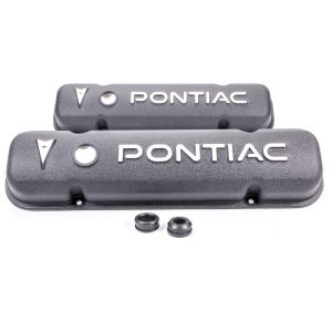 RACING POWER CO-PACKAGED RPCR6520 Pontiac Alum V/C Black w/Pontiac Logo