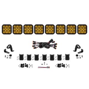 Diode Dynamics DD7261 SS5 Pro Universal CrossLink 8-Pod Lightbar - Yellow Driving