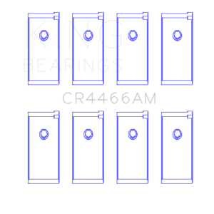 King Engine Bearings CR4466AM0.25 Mitsubishi 4D55T/4D56T/4G52 (Size +0.25mm) Connecting Rod Bearing Set