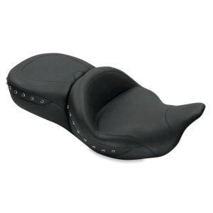 Mustang Motorcycle 79547 Mustang 08-21 Harley Electra Glide,Rd Glide,Rd King,Str Glide Super Tour 1PC Seat Blk Pearls - Black