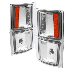 SPYDER 5064424 Xtune Chevy Suburban 94-98 4 pcs Corner Lights Chrome CCL-JH-CCK88-E-AM