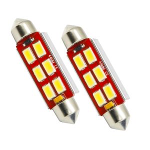 Oracle Lighting 5207-001 44mm 6 LED 3-Chip Festoon Bulbs, Cool White, Pair