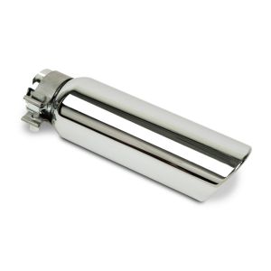 Go Rhino GRT22536 Exhaust Tip - Chrome - ID 2 1/4in x L 6in x OD 3in