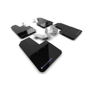 Rally Armor MF85-NO-PL-ABL Black Mud Flap/Area Blue Logo