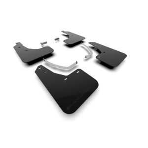 Rally Armor MF137-UR-BLK-MBK Black Mud Flap/Metallic Black Logo