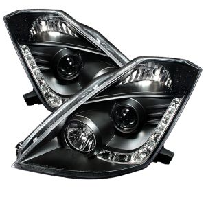 SPYDER 5032225 Projector Headlights - DRL - Black