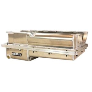 Moroso 20380 Brodix 5.00in Bore BBC 2 Piece Wet Sump Aluminum Oil Pan