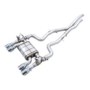 AWE Tuning 3025-42070 BMW F8X M3/M4 SwitchPath Catback Exhaust - Chrome Silver Tips