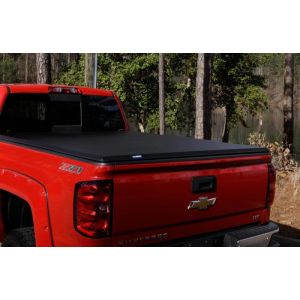 LUND 969364 15-18 Ford F-150 Styleside (5.5ft. Bed) Hard Fold Tonneau Cover - Black