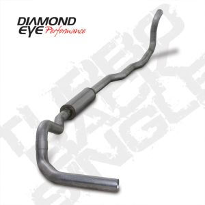Diamond Eye Performance K4211A Diamond Eye KIT 4in TB SGL AL: 4-WHEEL DRIVE ONLY 89-93 DODGE CUMMINS 5.9L