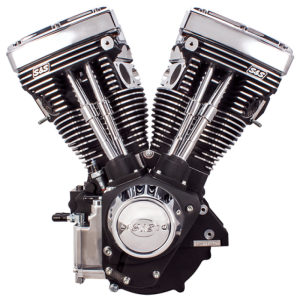 S&S Cycle 310-0766 84-99 BT V111 Long Block Engine - Wrinkle Black